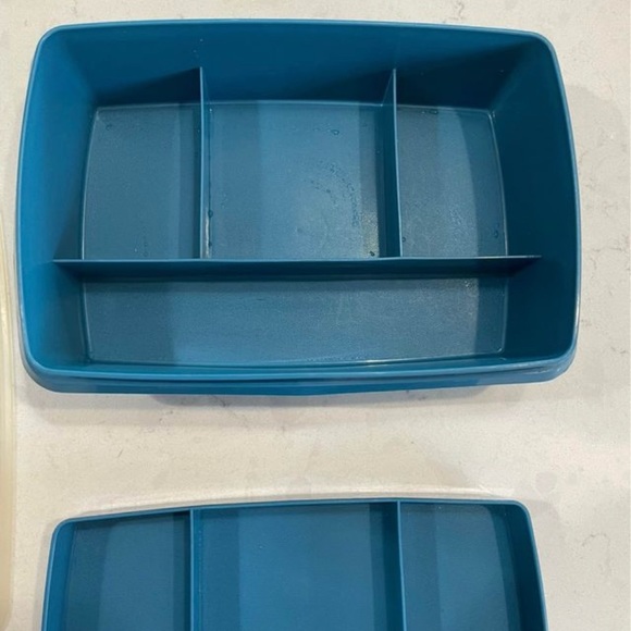 Tupperware Tuppercraft Stow-N-Go Box Organizer #767 Insert #768 - Picture 2 of 9